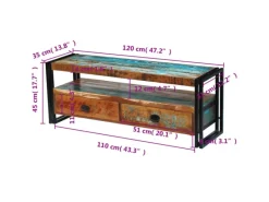 Sale vidaXL TV-Schrank Altholz