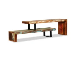 vidaXL TV-Schrank Altholz Massiv Modell 2