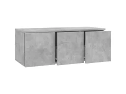 Hot vidaXL TV-Schrank Betongrau 80x34x30 cm Holzwerkstoff