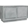 vidaXL TV-Schrank Betongrau 80x35x45 cm Holzwerkstoff
