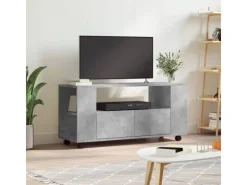 vidaXL TV-Schrank Betongrau 102x34,5x43 cm Holzwerkstoff