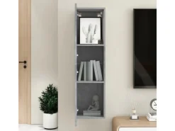 vidaXL TV-Schrank Betongrau 30,5x30x110 cm Holzwerkstoff