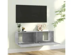 vidaXL TV-Schrank Betongrau 100x30x30 cm Holzwerkstoff