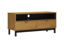 Online vidaXL TV-Schrank FLAM 110x40x50 cm Massivholz Kiefür Modell 1