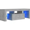 Clearance vidaXL TV-Schrank mit LED-Beleuchtung Betongrau 120x35x40 cm Modell 2