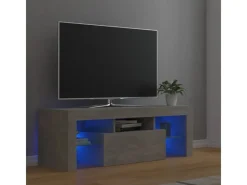 Clearance vidaXL TV-Schrank mit LED-Beleuchtung Betongrau 120x35x40 cm Modell 2