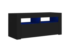 Clearance vidaXL TV-Schrank mit LED-Beleuchtung Schwarz 90x35x40 cm