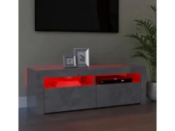 vidaXL TV-Schrank mit LED-Beleuchtung Betongrau 120x35x40 cm Modell 1