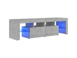 Sale vidaXL TV-Schrank mit LED-Beleuchtung Betongrau 140x36,5x40 cm