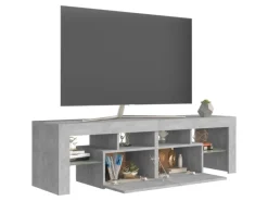 Sale vidaXL TV-Schrank mit LED-Beleuchtung Betongrau 140x36,5x40 cm