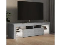 Sale vidaXL TV-Schrank mit LED-Beleuchtung Betongrau 140x36,5x40 cm