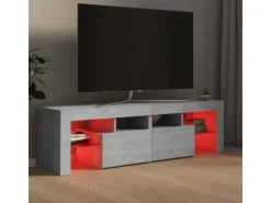 Sale vidaXL TV-Schrank mit LED-Beleuchtung Betongrau 140x36,5x40 cm