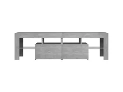 Sale vidaXL TV-Schrank mit LED-Beleuchtung Betongrau 140x36,5x40 cm