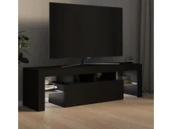 Hot vidaXL TV-Schrank mit LED-Beleuchtung Schwarz 140x36,5x40 cm