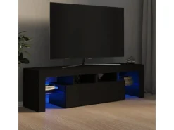 Hot vidaXL TV-Schrank mit LED-Beleuchtung Schwarz 140x36,5x40 cm