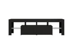 Hot vidaXL TV-Schrank mit LED-Beleuchtung Schwarz 140x36,5x40 cm