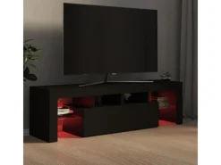 Hot vidaXL TV-Schrank mit LED-Beleuchtung Schwarz 140x36,5x40 cm