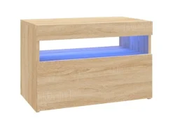 Best vidaXL TV-Schrank mit LED-Leuchten Sonoma-Eiche 60x35x40 cm