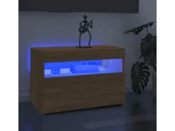 Best vidaXL TV-Schrank mit LED-Leuchten Sonoma-Eiche 60x35x40 cm