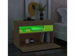 Best vidaXL TV-Schrank mit LED-Leuchten Sonoma-Eiche 60x35x40 cm