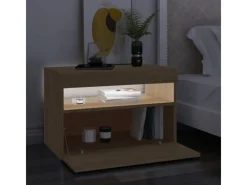 Best vidaXL TV-Schrank mit LED-Leuchten Sonoma-Eiche 60x35x40 cm