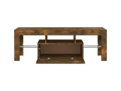 Hot vidaXL TV-Schrank mit LED-Leuchten Räuchereiche 120x35x40 cm Modell 4