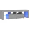 vidaXL TV-Schrank mit LED-Leuchten Grau Sonoma 140x36,5x40 cm Modell 1