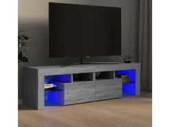 vidaXL TV-Schrank mit LED-Leuchten Grau Sonoma 140x36,5x40 cm Modell 1