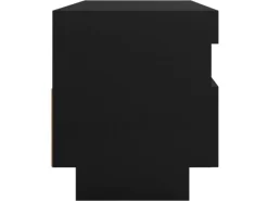 Hot vidaXL TV-Schrank mit LED-Leuchten Schwarz 100x35x40 cm