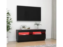 Hot vidaXL TV-Schrank mit LED-Leuchten Schwarz 100x35x40 cm
