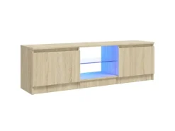Clearance vidaXL TV-Schrank mit LED-Leuchten Sonoma-Eiche 120x30x35,5 cm
