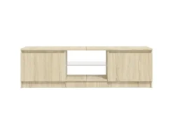 Clearance vidaXL TV-Schrank mit LED-Leuchten Sonoma-Eiche 120x30x35,5 cm