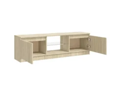 Clearance vidaXL TV-Schrank mit LED-Leuchten Sonoma-Eiche 120x30x35,5 cm