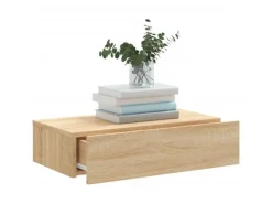 Hot vidaXL TV-Schrank mit LED-Leuchten Sonoma-Eiche 60x35x15,5 cm