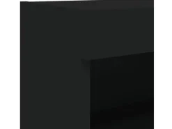 vidaXL TV-Schrank mit LED-Leuchten Schwarz 80x30x30 cm