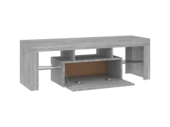 vidaXL TV-Schrank mit LED-Leuchten Grau Sonoma 120x35x40 cm Modell 3