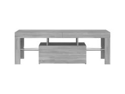 vidaXL TV-Schrank mit LED-Leuchten Grau Sonoma 120x35x40 cm Modell 3