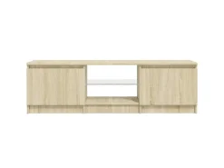 vidaXL TV-Schrank mit LED-Leuchten Sonoma-Eiche 140x40x35,5 cm