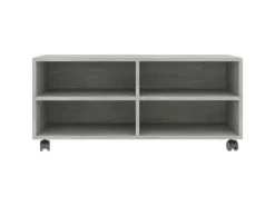 vidaXL TV-Schrank mit Rollen Betongrau 90x35x35 cm Holzwerkstoff