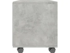 vidaXL TV-Schrank mit Rollen Betongrau 90x35x35 cm Holzwerkstoff