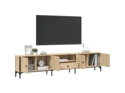vidaXL TV-Schrank mit Schublade Sonoma-Eiche 200x25x44cm Holzwerkstoff