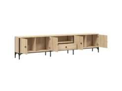 vidaXL TV-Schrank mit Schublade Sonoma-Eiche 200x25x44cm Holzwerkstoff