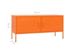 Outlet vidaXL TV-Schrank Orange 105x35x50 cm Stahl Modell 1