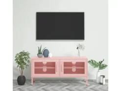 Hot vidaXL TV-Schrank Rosa 105x35x50 cm Stahl