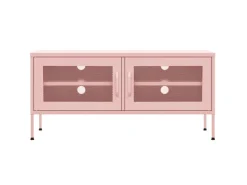 Hot vidaXL TV-Schrank Rosa 105x35x50 cm Stahl