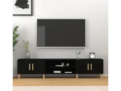vidaXL TV-Schrank Schwarz 180x31,5x40 cm Holzwerkstoff Modell 1