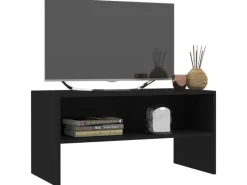 vidaXL TV-Schrank Schwarz 80x40x40 cm Holzwerkstoff