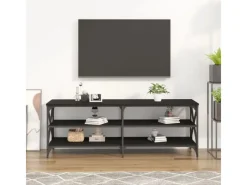 New vidaXL TV-Schrank Schwarz 140x40x50 cm Holzwerkstoff