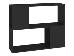 vidaXL TV-Schrank Schwarz 80x24x63 cm Holzwerkstoff