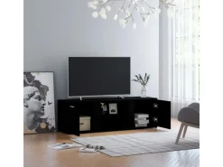 vidaXL TV-Schrank Schwarz 120x34x37 cm Holzwerkstoff